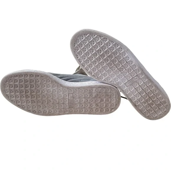 PUMA Embroidered Sneakers “Basket Heart Hyper” Ribbon Laces Women’s Size 9 - Picture 15 of 16